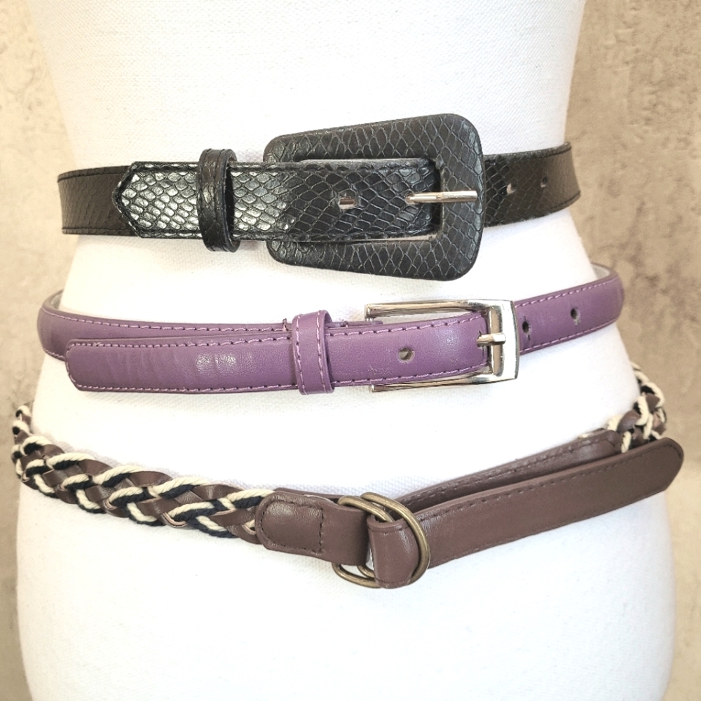 Bundle of 3 Belts
